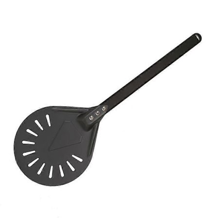Perforert Pizzaspade, Hardanodisert Aluminium Pizzaspade for Baking av Hjemmelagde Pizzaer, Brød, Liten Rund Pizzaspade, 7 Tommer Bet(FMY)
