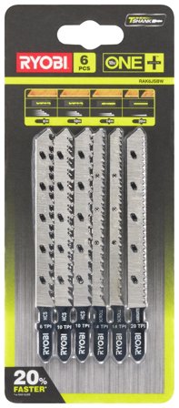 Ryobi RAK6JSBW Sticksågsblad 6 delar, Maskintillbehör & förbrukning