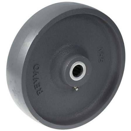 Hjul - Gjutjärn - 150 mm - Grå färg - Stål-lager med bur