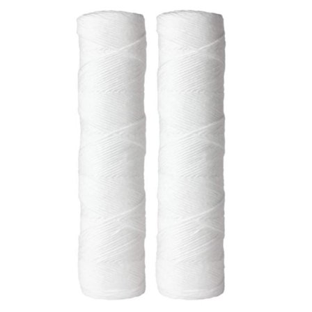10" 5 Mikron Sediment Vattenfilter Ersättningspatron - 2-pack - För Filtreringssystem för Hela Huset