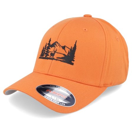 Wild Spirit - Laranja flexfit Boné - Buck Nature Silhouette Orange Flexfit @ Hatstore