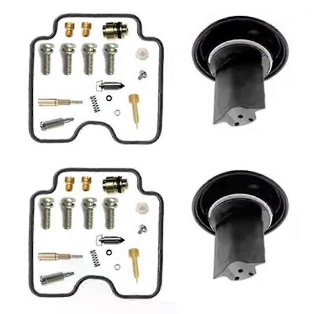 Kompatibel med Suzuki GS500 GS-E 500 GS 500 GSE500 2001-2011 Karburator Reparationssæt med Flyder Membran - Perfekt