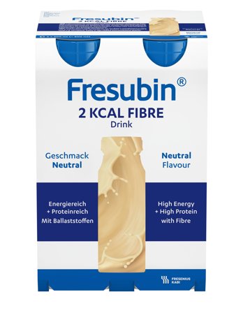 Fresubin 2 kcal Fibre Drink næringsdrikk nøytral 4x200 ml