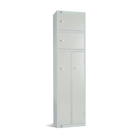 2 person locker, 1800x450x450 mm, grey