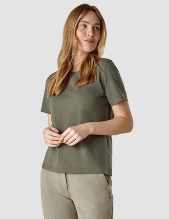 SHAPING NEW TOMORROW Women Supima T-shirt - Dark Olive - Medium