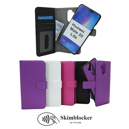 Skimblocker Magnet Wallet Huawei Mate 20 Lite