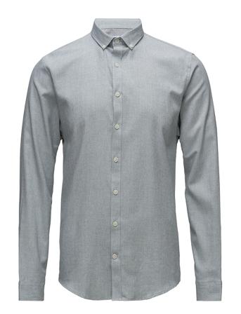 Mouliné Stretch Shirt L/S Skjorta Casual Blå Lindbergh