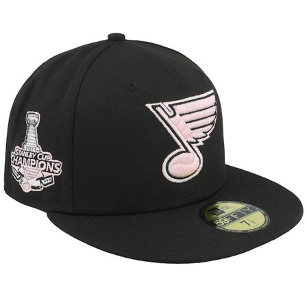 New Era - Negro fitted Gorra - Hatstore Exclusive x St. Louis Blues Gongshow Stanley Cup Champions 19 59FIFTY Black/Pink Fitted @ Hatstore
