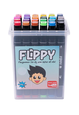 Flippy Fiberpennor, 24-pack Skapa & pyssla Unisex ONESIZE