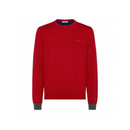 Sun68, Sweatshirts Czerwony, Mężczyzna, Rozmiar: L