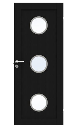 Swedoor Unique GWA 01L 330 Innerdörr svart ek 825x2040 mm, Dörrar