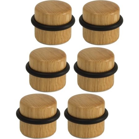 Dørstopper - Selvklebende dørstopper i tre for gulv - Dørstopper for dører og