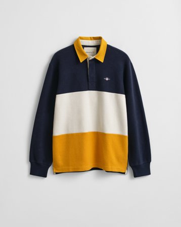 GANT Herren Heavy Rugger im Blockfarbendesign (S) Marineblau