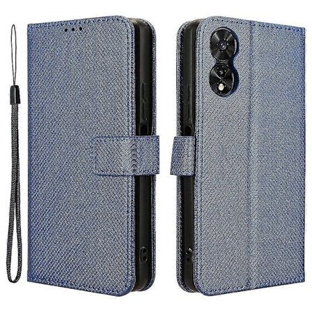 Fodral för TCL 505 T509K T5094 Diamanttextur PU Läder Kortplatser Ställ Telefonskydd