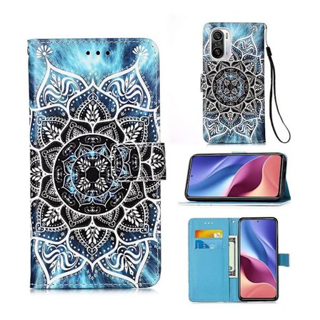 Plånboksfodral Xiaomi Mi 11i - Blå Mandala