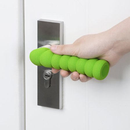 Grønn 10 stk Myk Silikon Barn Sikkerhets Dørhåndtak Beskytter for Beskyttelse av Dør eller Vindushåndtak Barn Veggmøbler