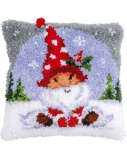 Broderikit Ryakudde Tomte i snön - Vervaco