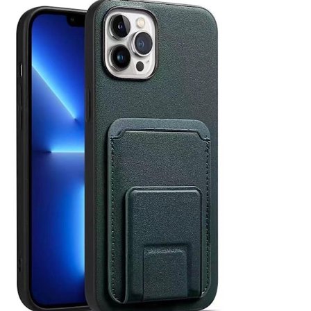 'iPhone 14'-deksel med stativfunksjon og rom for kort