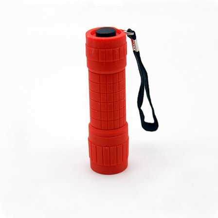 2 stk. Rød Mini Lommelygte Lommelygte Anti-Slip Bærbar Design til