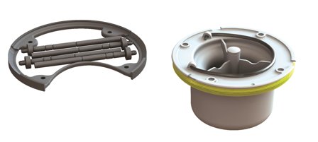 Purus NOOD Vandlås 150 mm, Indendørs afløb