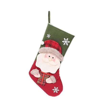 Julstrumpor Julstrumpa för trappor Öppen spis Hängande Jul Heminredning, Santa[D]