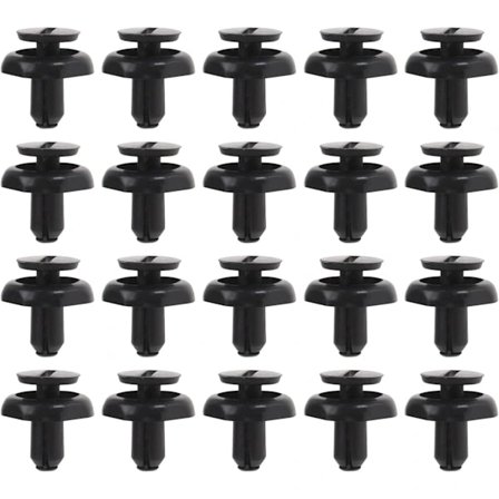 50 st Motor Kylarfäste Clips 5325920030 Kompatibel med Avensis Plast Nitar Auto Trim Clips Fästklämma för 7 mm Hål, Svart