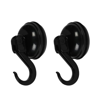 Krog med sugekop 2 stk Ø35 mm 2 kg sort