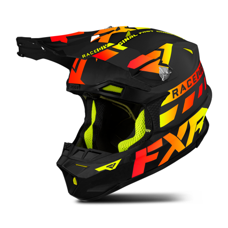 FXR Blade Race Div Skoterhjälm Svart/Inferno XXL