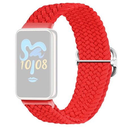 Honor Band 9 Punottu kellonauha Säädettävä Nylon Stretchy Sport korvaava hihna - Punainen