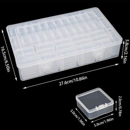 Diamond painting Förvaringslåda Nail Art Rhinestone Case 42grids