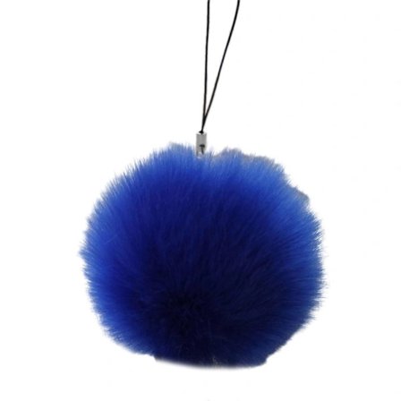 Trendy Nøgleringe Fuzzy Bold Vedhæng Nøglering Farverig Nøglering Ornament Bærbar Telefonkæde Tilbehør til Kvinder Piger Kongeblå Royal ...