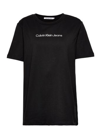 Shrunken Institutional Tee T-shirt Top Sort Calvin Klein Jeans