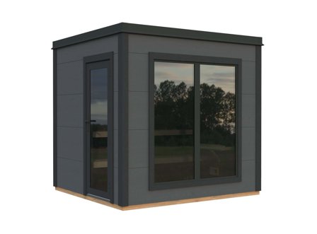 Palmako Grace Bastu 5,7 m², Invändig 5,3 m², grå + antracit, Pooler & utebad