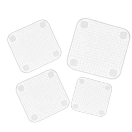 Återanvändbara Silikonöverdrag, 4 St Transparent