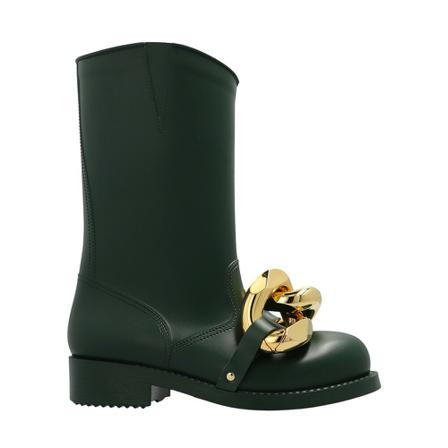 JW Anderson Embellished rain Laarzen , Groen , Dames , Maat: 36 EU Regenlaarzen