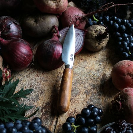 Pallarès Keittiöveitsi 9 cm, ruostumaton teräs/oliivipuu