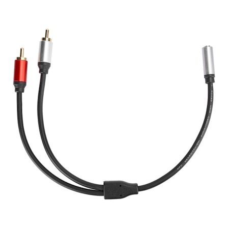 Ääniadapterikaapeli Yksi kahdessa 3,5 mm naaras - 2RCA uros liitäntäjohto älypuhelimeen 3,5 mm naaras - 2RCA uros 0,3 m