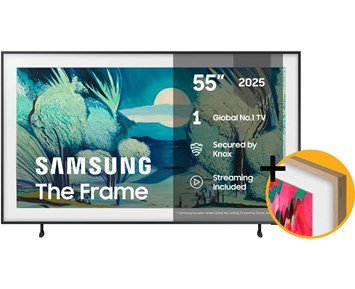 Samsung TQ55LS03FAUXXC + VG-SCFA55TKBXC - 55" The Frame 4K QLED Smart TV (2025) med ram