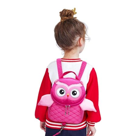 Anti-tappad Ryggsäck, Yuepin Söt Uggla Toddler Ryggsäck med Säkerhet