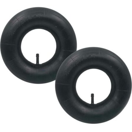 2 stk. 4.10/3.50-4 Inderslange Dæk TR-13 Lige Ventil til Sækkevogn, Vogn, Håndvogn, Havevogn, Græsslåmaskine--.pa