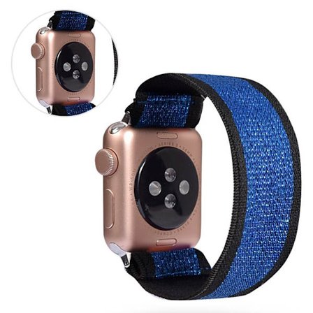 Apple Watch Series 5 / 4 40mm nylon watch band - Black / Blue