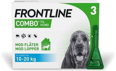 Frontline Combo Hund 10-20 kg 3 stk, Tøj & Bolig, Flåter & Lopper, Flåt- Og Loppemiddel Til Hunde