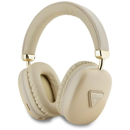 Guess Bluetooth 5.3 Metallic Triangle Logo Gold Over-Ear-hovedtelefoner