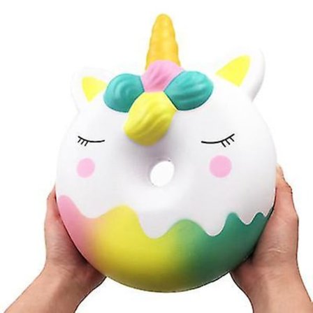 IC Hidasti Palautuva Ylisuuri Yksisarvinen Donitsi Squishy, Stressilelu Lapsille, Aikuinen