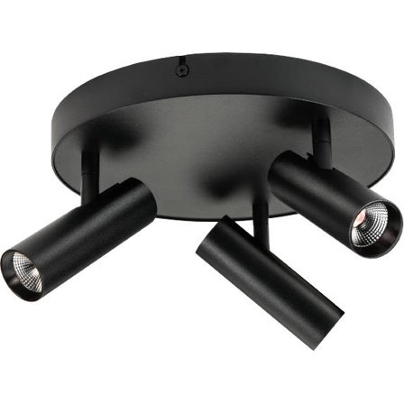 SG Armaturen Tube Micro Trio Takarmatur LED, 18W, 2700K Svart, Belysning