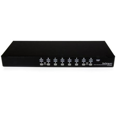 StarTech 16 Port Rackmount USB KVM Switch Kit with OSD and Cables - 1U (SV1631DUSBUK) - KVM-svitsj - 16 porter