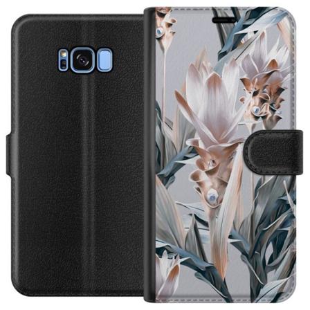 Samsung Galaxy S8 Lompakkokotelo Kukkia
