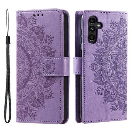 SKALO Samsung A25 5G Mandala lompakkokotelo - Violetti