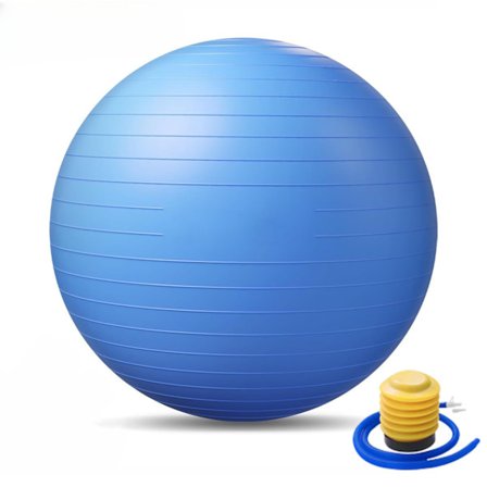 Pilates-pallo - 45 cm ilmapumpulla, himmeä fitnesspallo