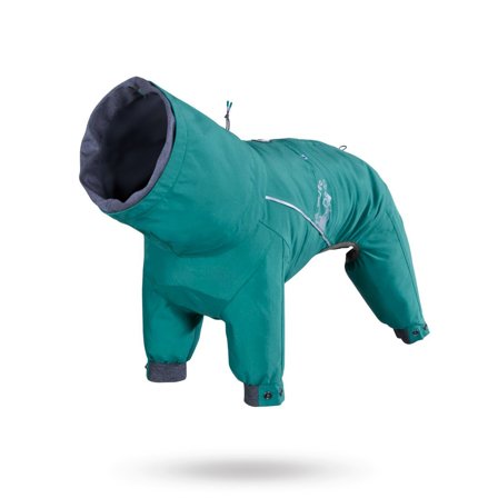 Hurtta - Mudventure Regnoverall ECO - Peacock - Regnkläder, regnjacka & regntäcke till hund- För stora hundar